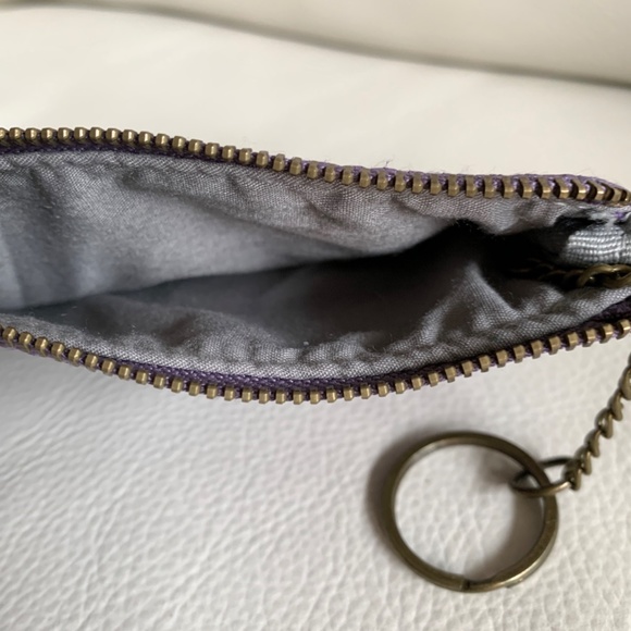 Indigo - purple leather coin case - Picture 3 of 3